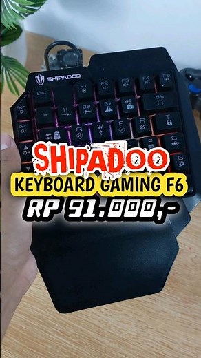KEYBOARD GAMING ONE HAND F6 - SHIPADOO