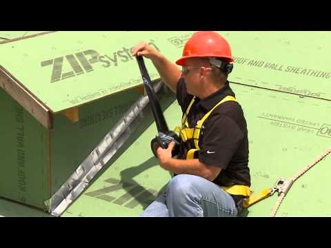 Integrating ZIP System Tape with Rigid Metal Flashing | ZIP System roof sheathing