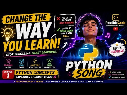 I Learned Python Through a Song... And It Actually Works! 🤯 | Python Interview Song | PossibleCode