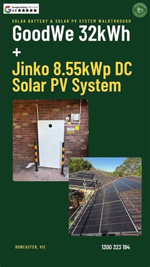 Jinko DC Solar PV System + GoodWe Battery
