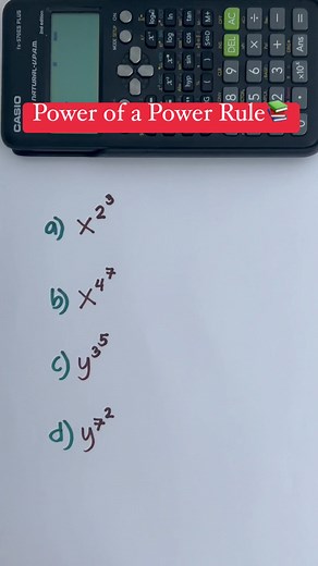 12K views · 186 reactions | Power of a Power Rule #math #mathematics #review | Prof Math Wizard | Facebook