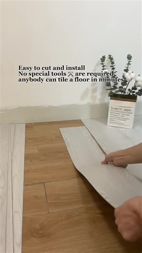 Peel and Stick Wooden Floor - Easy Installation Tutorial
