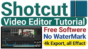 Using shotcut video editor