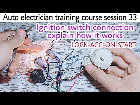 How to identify 6 wire ignition switch terminals.Ignition switch connection and explain how it works