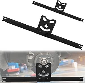 Ertuohg Wheel Alignment Tool Plates, Heavy Duty Toe Alignment Tool Plates, Car Alignment Tool Kit for Accurate Measurement and Quick Calibration, DIY Toe Alignment Tool for Car, Truck, SUV (Black)