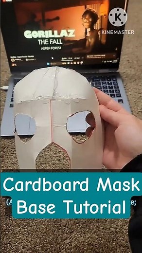How To Make A Good Cardboard Mask Base #therian #furry #theriangear #animalmask #maskmaking #fursuit