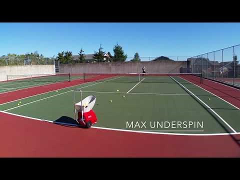 Lobster Elite 1 Tennis Ball Machine (In Action)
