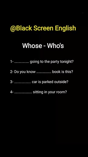 Whose Vs Who's! Do you you know the difference? -