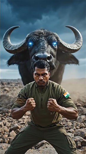 big monster fight 🤼 #shortvideos #ai #buffalo