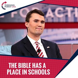 315K views · 5.3K reactions | EXACTLY! The Most Read, Translated & Studied Book In History Is Often Completely Left Out Of High Schools... Charlie Kirk Explains How The Bible Can Be Taught While Still Respecting Separation Of Church And State! | Turning Point USA | Facebook