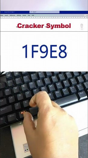 Cracker symbol in msword | #computer #keyboard #msword #windows #tricks #tips