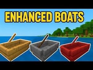 Enhanced Boats Mod Minecraft PE 1.21+ | Boat texture pack add-on Minecraft PE 1.21+ | Minecraft mod