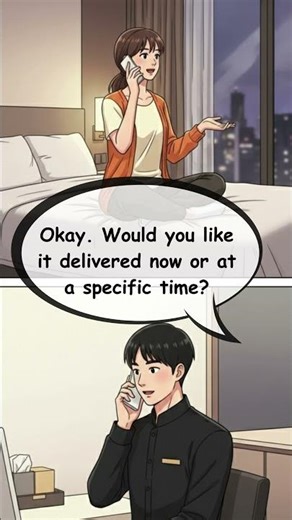 🏨🍽️ Ordering Room Service in English – Real Life Conversation #Shorts