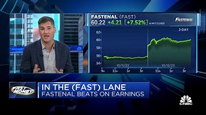 Putting the $FAST in Fast Money... Fastenal leading the S&P 500 today after a strong earnings report, and Dan Nathan has some thoughts on the big move higher | CNBC Fast Money
