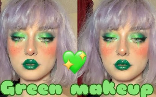 【eve frsr】亚文化少女的独特绿色妆容分享