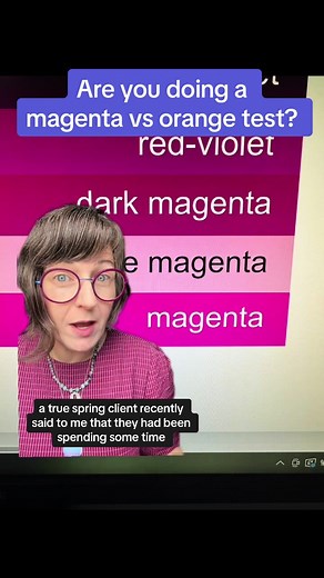 If you are testing magenta vs orange on you to decide if you lean cool or warm in colour analysis it is quite possible you are not isolating cool or warm at all and testing only if you are a Winter or Autumn. There are very specific colours used and checks done by professionals for each colour analysis step, see my content for more on those 💕⭐️🎨 #carolbrailey #colouranalysistok #colouranalysis #coloranalysistok #coloranalysis #sparkle #undertone #personalcolouranalysis #personalcoloranalysis #