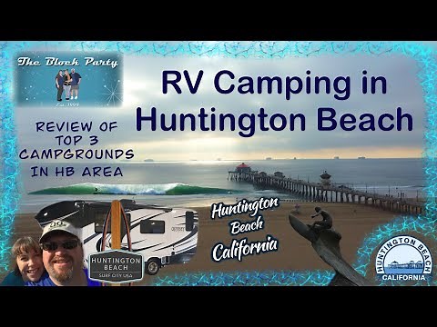 RV Camping Huntington Beach California #rvcamping #rvtravel