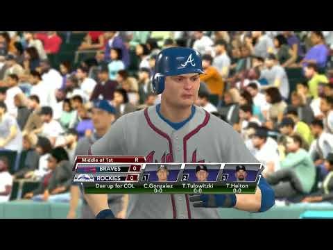 MLB 2K9 Season Simulation Atlanta Braves vs Colorado Rockies
