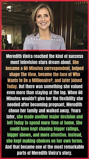 Meredith Vieira Left at the Height of Her Career — Here’s Why