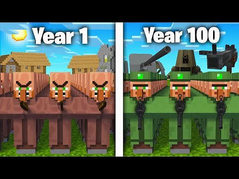 I Made 100 Villagers Simulate 100 Years Of War