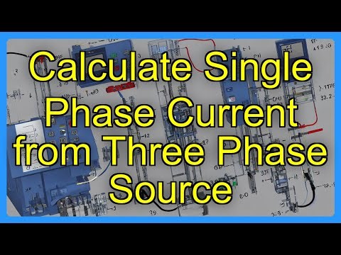 Calculate Single Phase Current from Three Phase Source