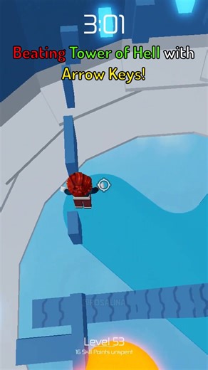 I beat Tower of Hell ONLY USING ARROW KEYS! #rosalina #realrosa #towerofhell #gaming #roblox | Rosalina