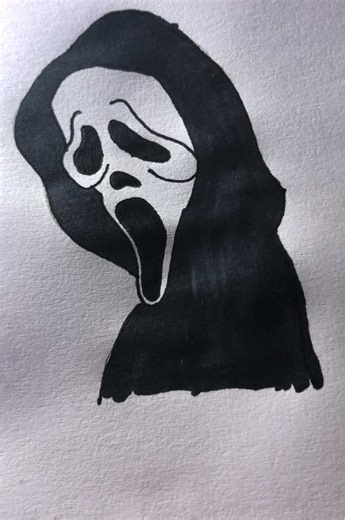 Cómo dibujar a Ghost Face: Tutorial fácil