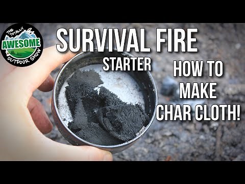 Emergency Survival Fire Starter - Char Cloth | TA Outdoors