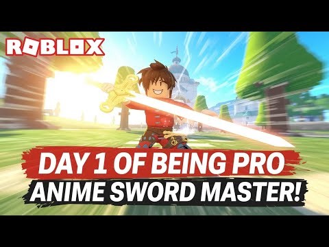 Roblox gameplay: DAY 1 of being PRO in Anime sword master