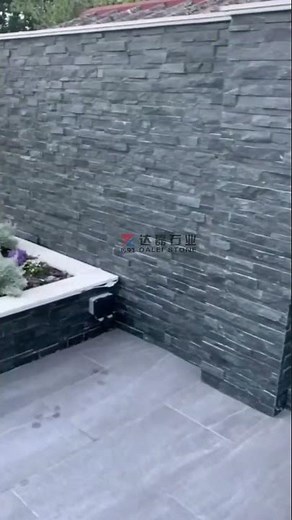 Galaxy Black Quartz Culture Stone Wall Panel for Wall Cladding