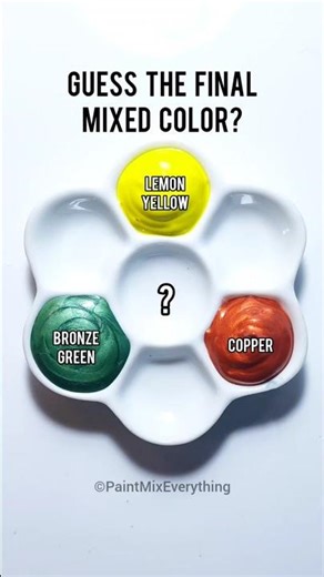 Guess the Final Mixed Color? Satisfying Paint Mixing pt.2 #shorts #colors #colormixing #acrylicpaint