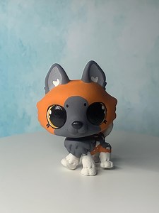 Littlest Pet Shop Custom | OOAK Minecraft Wild Dog / Spotted Wolf - Etsy