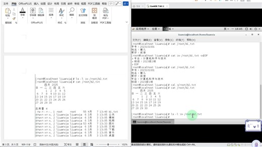 Linux课堂练习命令具体操作