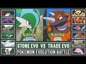 Pokémon Evolution Battle | STONE EVOLUTIONS vs TRADE EVOLUTIONS
