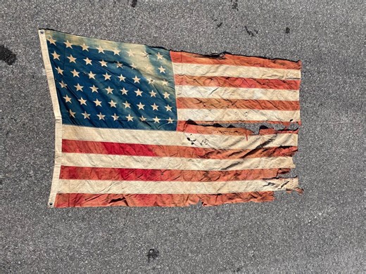 Vintage 48 Star USA Flag, 33x57, Distressed #3 - Etsy