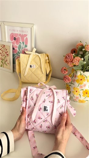 𐙚 the Honeyed | Mini puffy crossbody bag🌸 Beginner friendly pattern Full video tutorial Link in my bio! #sewing #sewingpattern #fypシ | Instagram