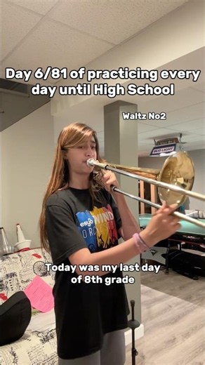 Day 6/81 of practicing #trombone every day until high school, Waltz No2