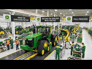 Inside the John Deere Factory – Building the $800,000 Mega Tractor (Full Process)