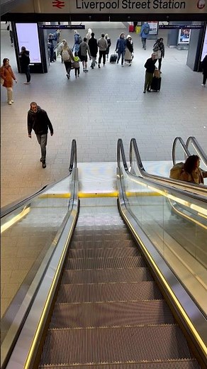 London, United Kingdom | Otis Escalator | Liverpool Street Station