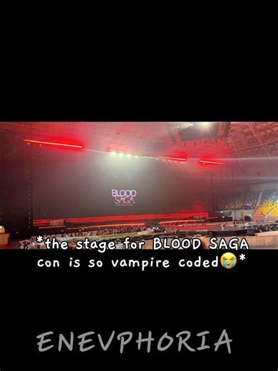 The stage set up for BLOOD SAGA con!🩸 #enhypen #enhypenmembers #kpop