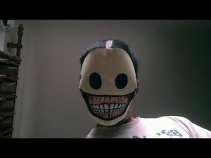 How to Make an Easy Paper Smiley Face Mask | Spooky Halloween Craft