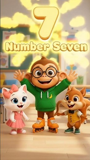 Learn Number 7 | Preschool Counting Number | Kids 3D Animation #cute