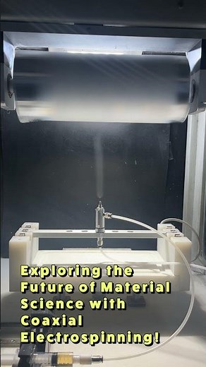 Coaxial Electrospinning Video #MaterialSceince #electrospinning #chemicalengineering #science