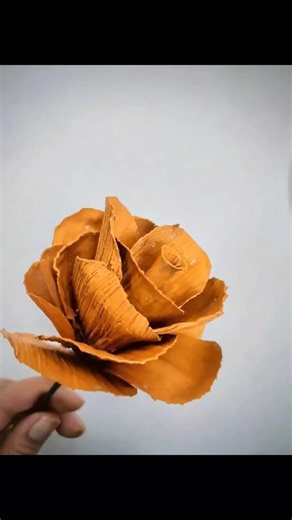 🌽🌼 Beautiful Rose Made from Corn Husk! ⭐
