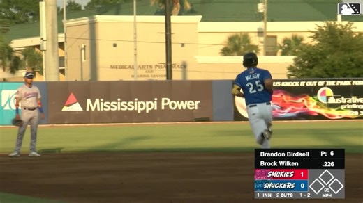 Brock Wilken clubs a solo home run