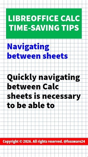 LibreOffice Calc tips: navigate back & forth #tips #viral #trending #viralshorts #shortsfeed