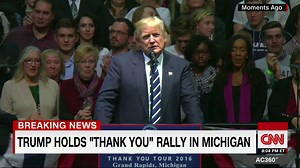 Trump on 'lock her up' chant: 'Now we don't care'