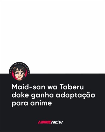 Maid-san wa Taberu Dake vai ganhar anime em 2026! A obra acompanha Suzume Tachibana, uma maid que encontra felicidade nos pequenos prazeres da vida: experimentar as mais diversas comidas do Japão. A produção fica por conta dos estúdios EMT Squared e Magic Bus, prometendo uma história leve, divertida e cheia de momentos aconchegantes. Pra saber mais, link na bio! #AnimeNew #MaidSanWaTaberuDake #Anime2026 #SliceOfLife #Comedia #Gourmet | Anime News | Facebook
