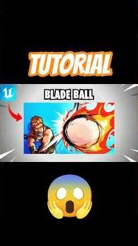 BLADE BALL UEFN TUTORIAL 😎