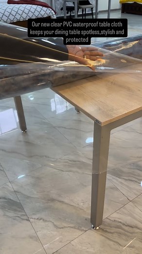 Our new clear PVC waterproof table cloth keeps your dining tables spotless, stylish and protected without hiding your beautiful table design. Transform your space with effortless elegance and long lasting protection. Shop now at Zenetex! Price: 1,000/- per meter. 📱 0114153870 📍 Hazina towers, ground floor #zenetexinteriors #love #fashion #pvctablecloth #blacknovember #newproduct #stylish #homedecor | Zenetex Interiors KE